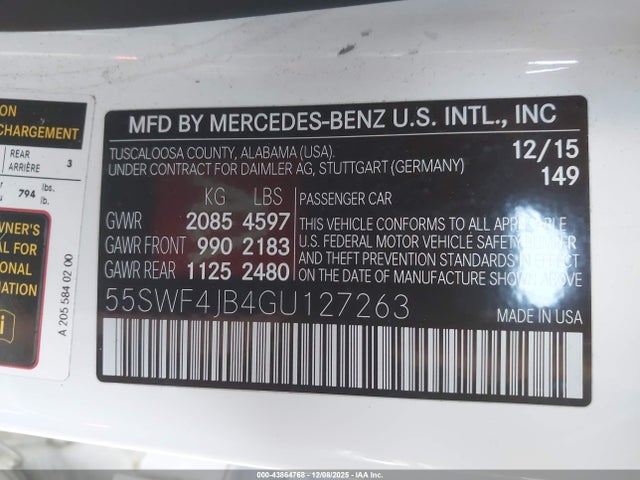 2016 MERCEDES-BENZ C 300 55SWF4JB4GU127263 Photo 8