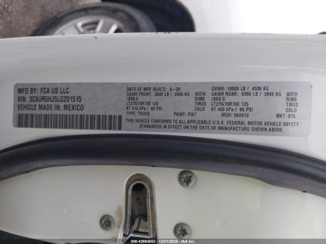2020 RAM 2500 3C6UR5HJ5LG201515 Photo 8