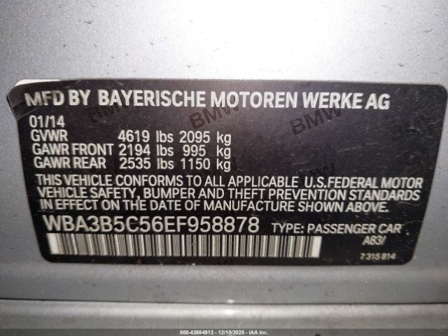 2014 BMW 328I WBA3B5C56EF958878 Photo 8