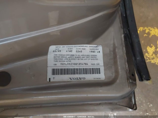 1995 VOLVO 850 YV1LS5533S1254784 Photo 8