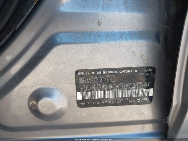 2013 MITSUBISHI LANCER JA32U2FU5DU001046 Photo 8