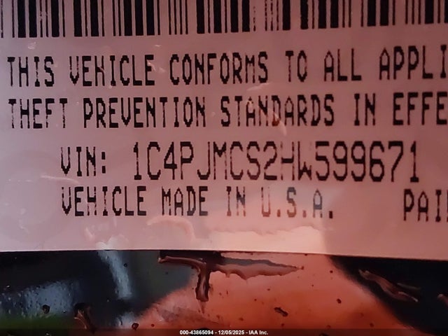 2017 JEEP CHEROKEE 1C4PJMCS2HW599671 Photo 8