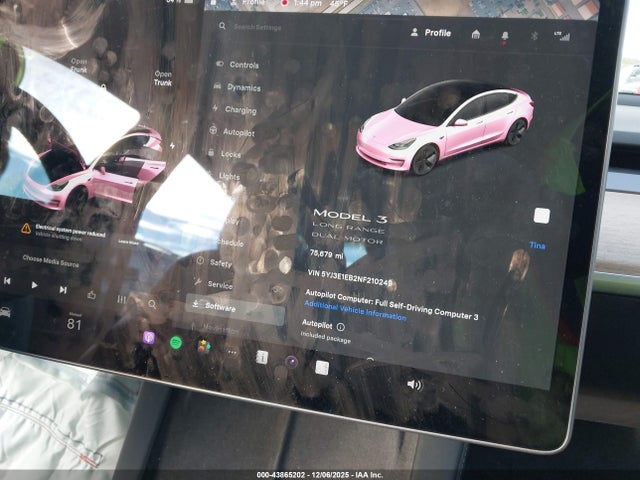 2022 TESLA MODEL 3 5YJ3E1EB2NF210249 Photo 6