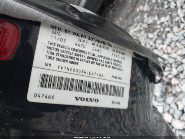 2004 VOLVO C70 YV1NC63D34J047466 Photo 8