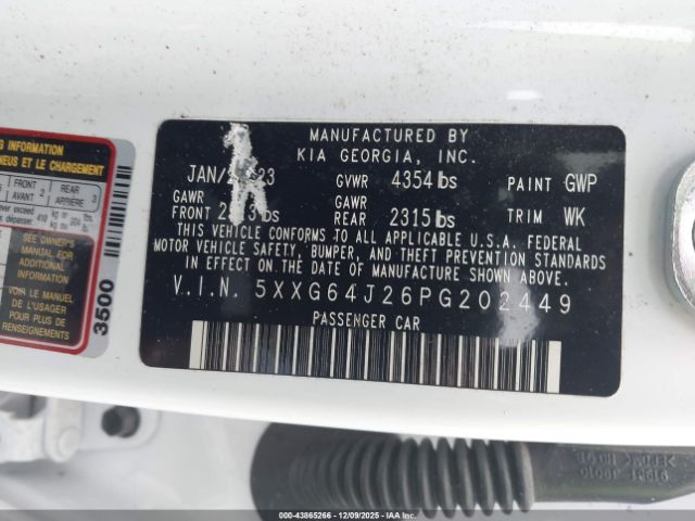 2023 KIA K5 5XXG64J26PG202449 Photo 8