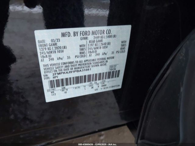 2023 FORD EDGE 2FMPK4J91PBA31081 Photo 8