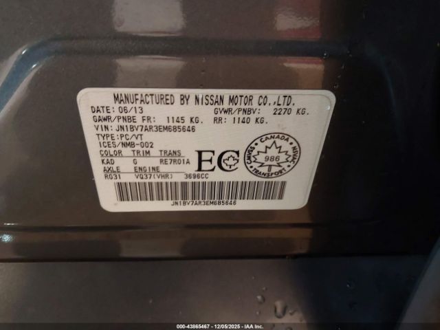 2014 INFINITI Q50 JN1BV7AR3EM685646 Photo 8