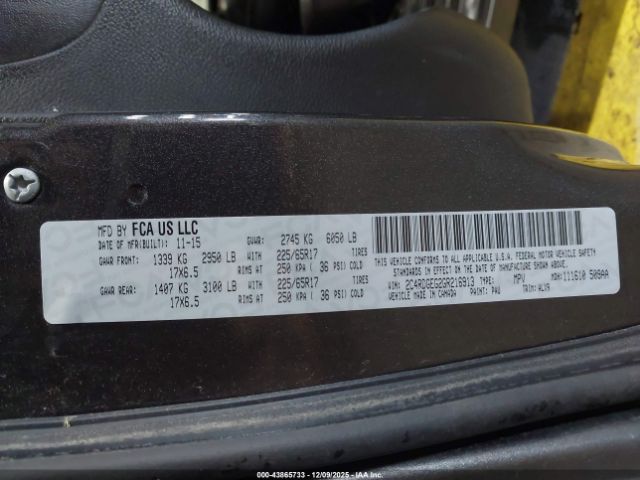 2016 DODGE GRAND CARAVAN 2C4RDGEG2GR216913 Photo 8