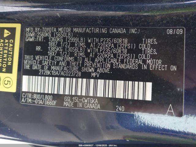 2010 LEXUS RX 350 2T2BK1BA7AC023728 Photo 8