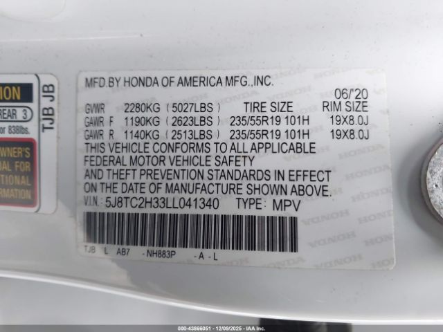 2020 ACURA RDX 5J8TC2H33LL041340 Photo 8