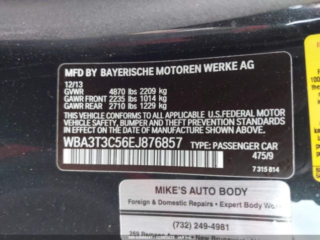 2014 BMW 435I WBA3T3C56EJ876857 Photo 8