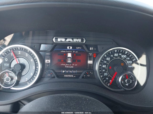 43866300 :رقم المزاد ، 1C6SRFFT3RN207623 vin ، 2024 Ram 1500 Big Horn  4x4 5'7 Box مزاد بيع