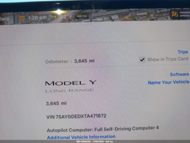 2026 TESLA MODEL Y 7SAYGDEDXTA471872 Photo 6