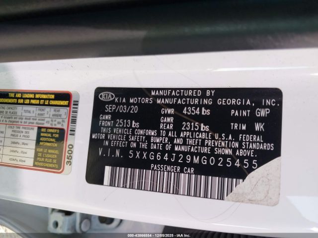 2021 KIA K5 5XXG64J29MG025455 Photo 8