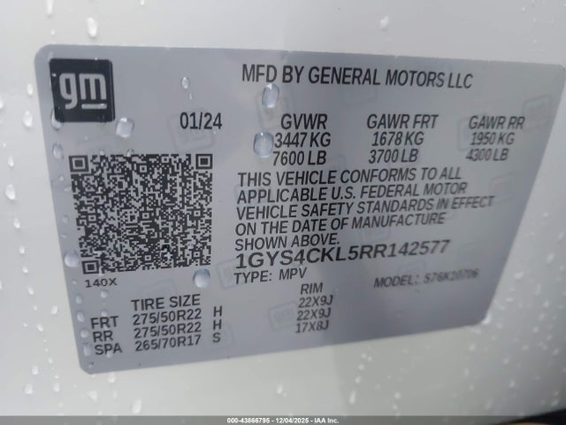 2024 CADILLAC ESCALADE 1GYS4CKL5RR142577 Photo 8