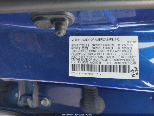 2019 ACURA TLX 19UUB3F61KA001746 Photo 8