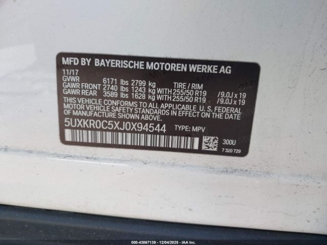 2018 BMW X5 5UXKR0C5XJ0X94544 Photo 8