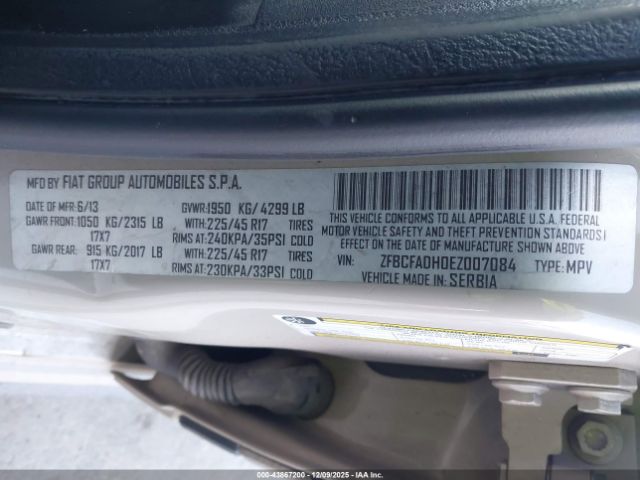 2014 FIAT 500L ZFBCFADH0EZ007084 Photo 8