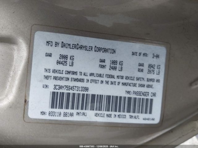 2005 CHRYSLER PT CRUISER 3C3AY75S45T313390 Photo 8