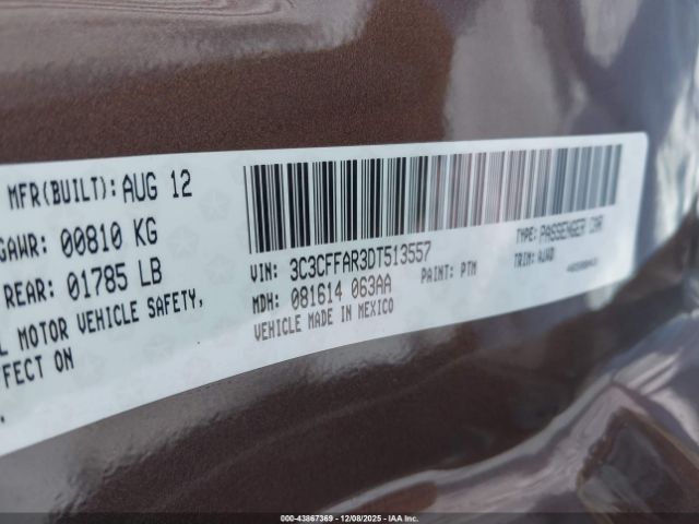 2013 FIAT 500 3C3CFFAR3DT513557 Photo 8