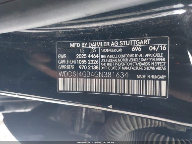 2016 MERCEDES-BENZ CLA 250 WDDSJ4GB4GN381634 Photo 8