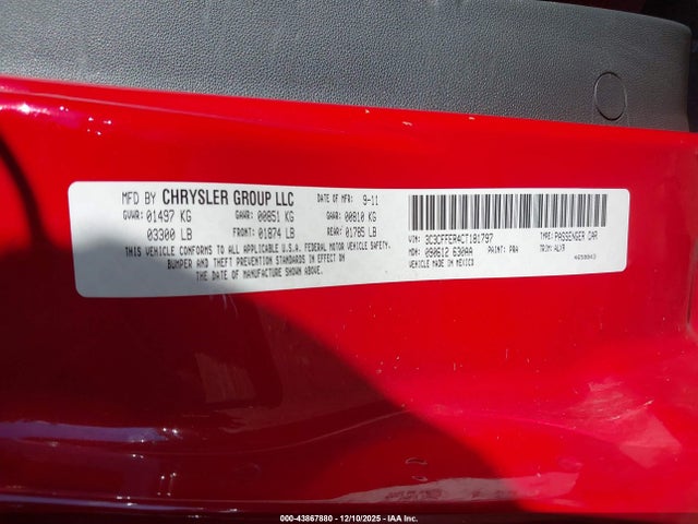 2012 FIAT 500C 3C3CFFER4CT181797 Photo 8