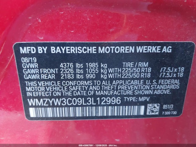 2020 MINI COUNTRYMAN WMZYW3C09L3L12996 Photo 8