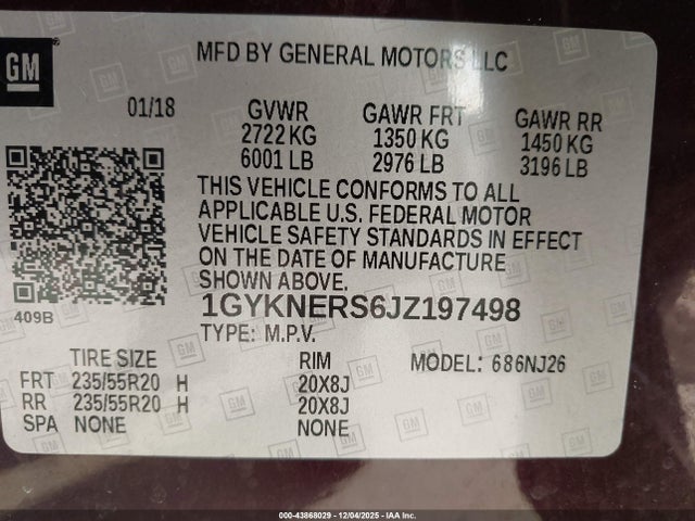 2018 CADILLAC XT5 1GYKNERS6JZ197498 Photo 8