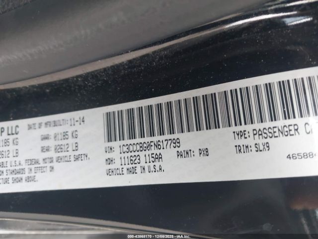 2015 CHRYSLER 200 1C3CCCBG0FN617799 Photo 8