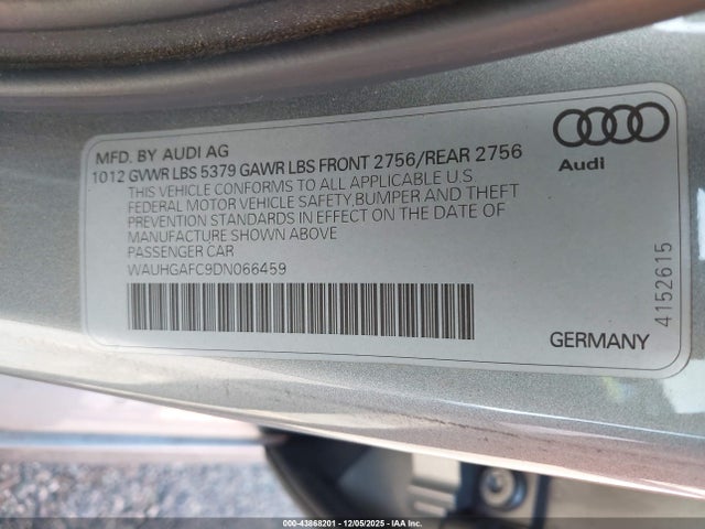 2013 AUDI A6 WAUHGAFC9DN066459 Photo 8