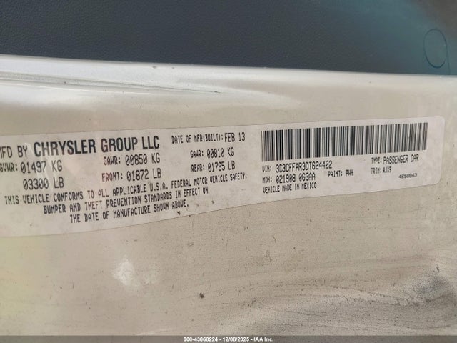 2013 FIAT 500 3C3CFFAR3DT624402 Photo 8