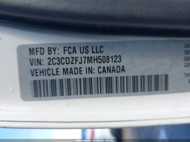 2021 DODGE CHALLENGER 2C3CDZFJ7MH508123 Photo 8