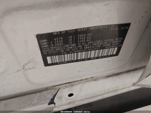 4S3BNBC6XF3041541 Subaru Legacy 2.5i Premium