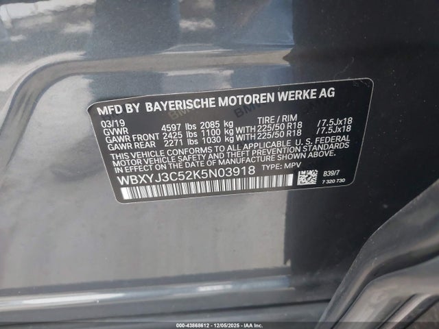 2019 BMW X2 WBXYJ3C52K5N03918 Photo 8