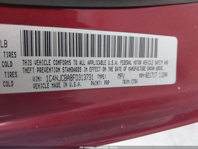 2015 JEEP COMPASS 1C4NJCBA8FD313731 Photo 8