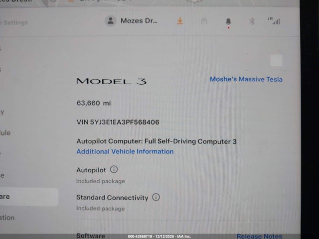 2023 TESLA MODEL 3 5YJ3E1EA3PF568406 Photo 6