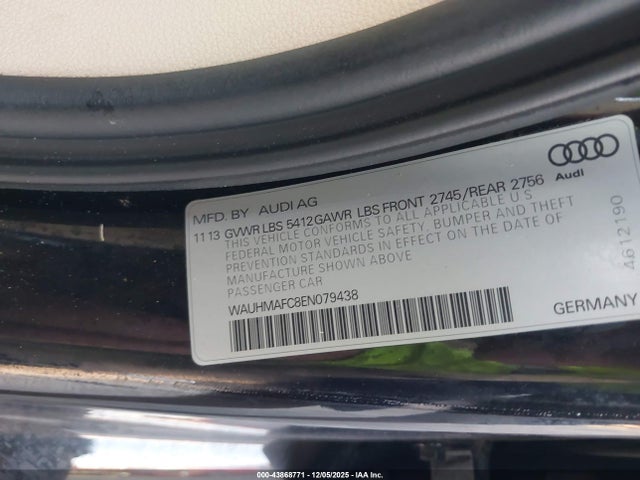 2014 AUDI A6 WAUHMAFC8EN079438 Photo 8