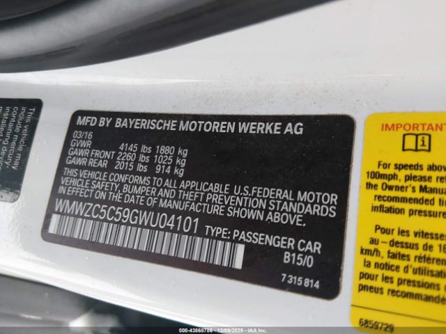 2016 MINI COUNTRYMAN WMWZC5C59GWU04101 Photo 8