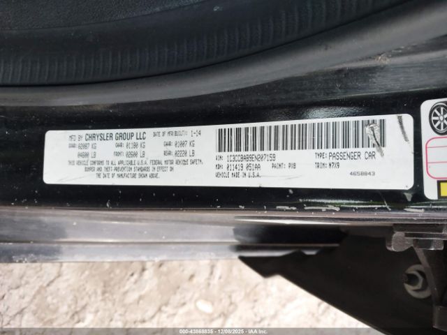 2014 CHRYSLER 200 1C3CCBAB9EN207159 Photo 8