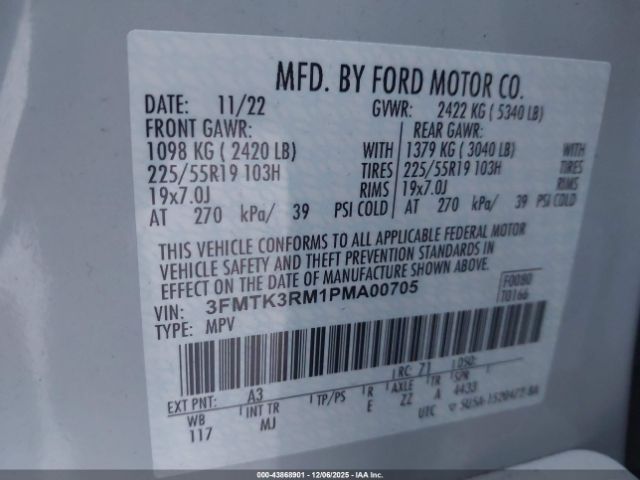 2023 FORD MUSTANG MACH-E 3FMTK3RM1PMA00705 Photo 8