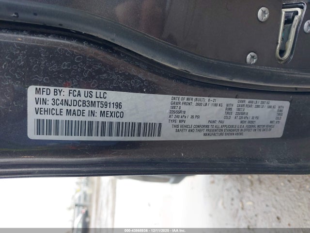 Jeep Compass Limited 4x4 2021 3C4NJDCB3MT591196 Image 9