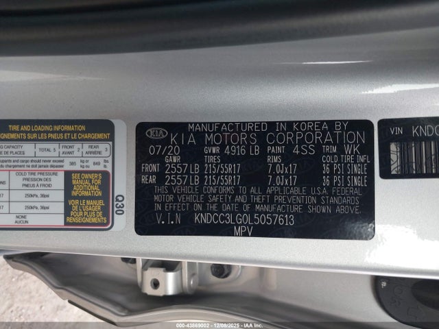 KIA Niro Ev Ex 2020 KNDCC3LG0L5057613 Image 9