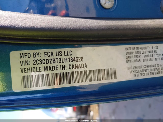 2020 DODGE CHALLENGER 2C3CDZBT3LH184528 Photo 8