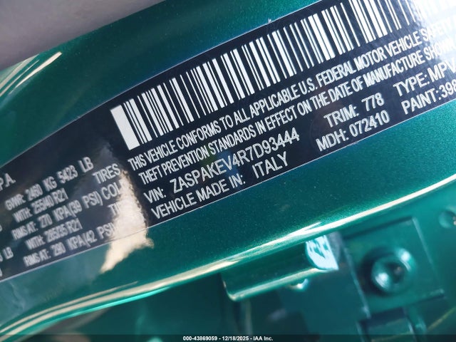 2024 ALFA ROMEO STELVIO ZASPAKEV4R7D93444 Photo 8