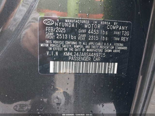 2025 HYUNDAI SONATA KMHL24JA8SA489715 Photo 8