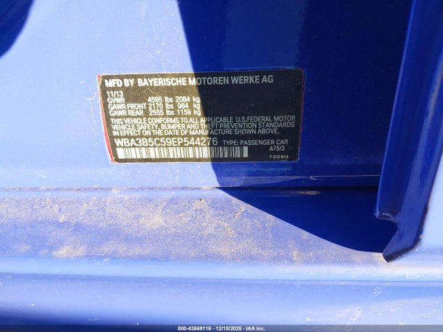 2014 BMW 328I WBA3B5C59EP544276 Photo 8