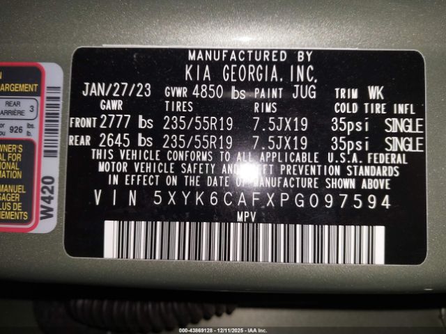 2023 KIA SPORTAGE 5XYK6CAFXPG097594 Photo 8