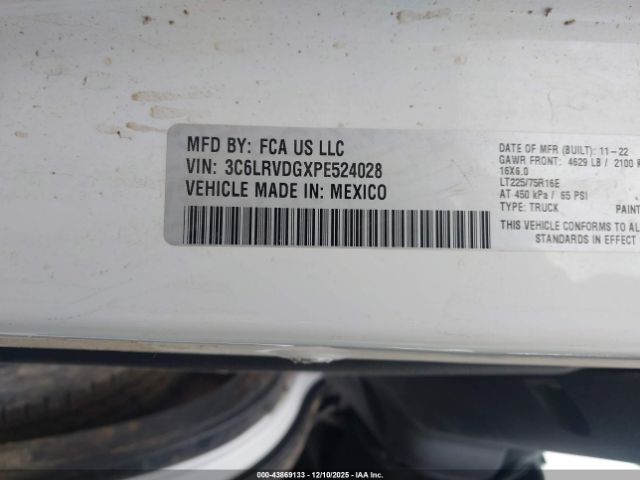 2023 RAM PROMASTER 2500 3C6LRVDGXPE524028 Photo 8