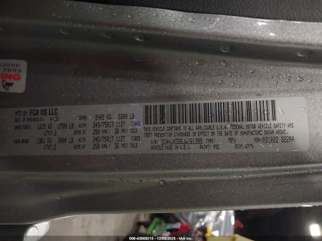 1C4HJXDG6JW161399 Jeep Wrangler Unlimited Sport 4x4