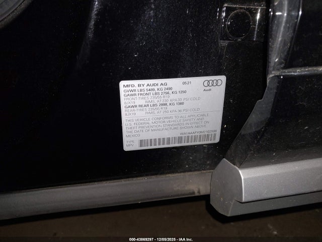 2021 AUDI Q5 WA1AAAFY0M2102598 Photo 8